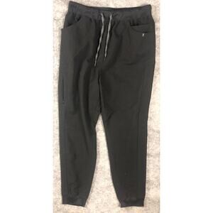 Women Jaanuu Scrub Bottoms XL Double pocket Joggers Black